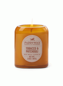 Мини стъклена соева свещ Падивакс Виста - Кехлибар - тютюн и пачули